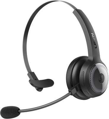 LEVN Bluetooth Headset, Wireless Headset with Microphone & Mute Button, 60Hrs Ta