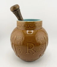 McCoy Ceramic Mortar & Pestle Advertising Schering Coricidin Pharmacy