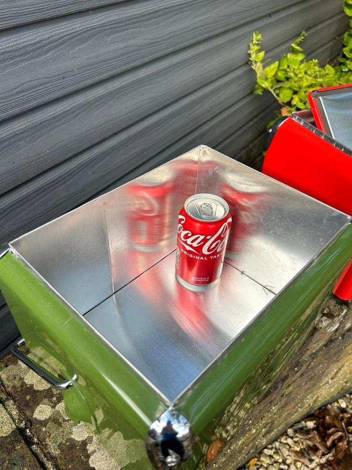 Coca Cola Coke Retro Cooler Green and black Vw Air Cooled Split screen - Small - Image 3 of 4