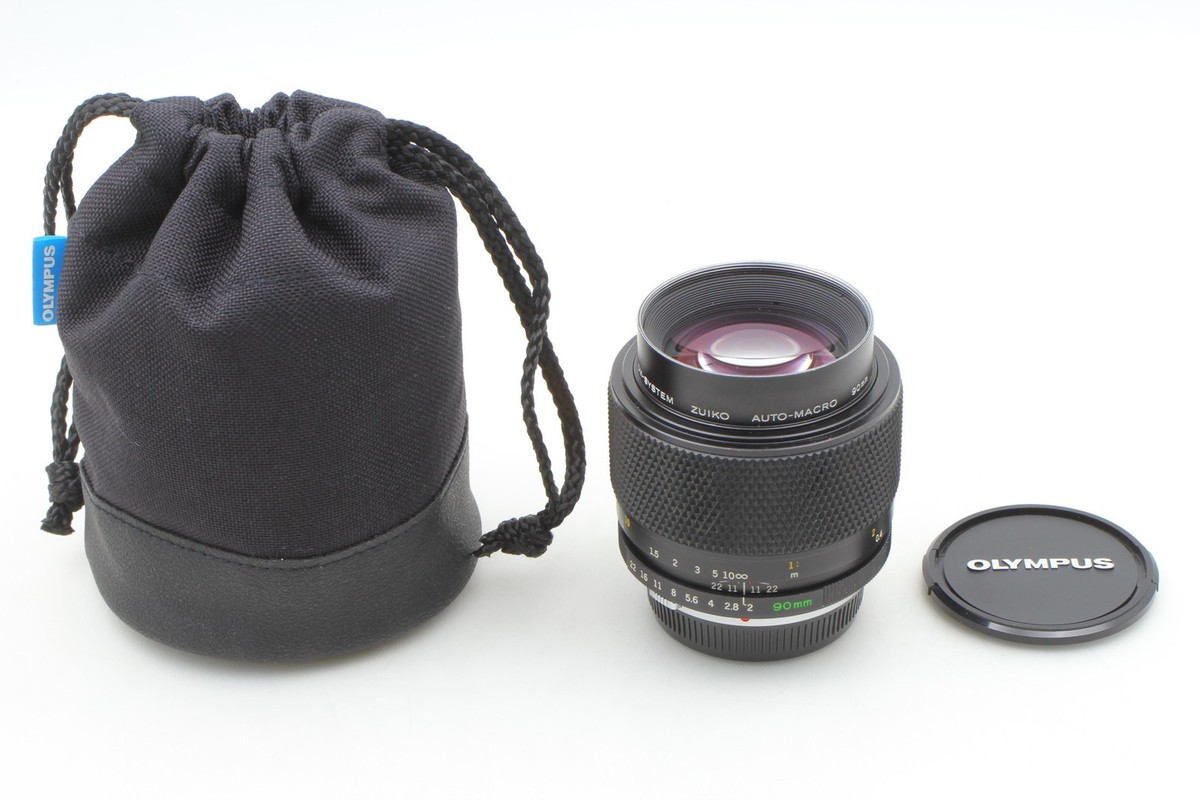 ☆美品【OLYMPUS】　ZUIKO AUTO-MACRO 90mm F2 Top MINT w/Case ] Olympus OM Zuiko Auto-Macro 90mm f2 MF