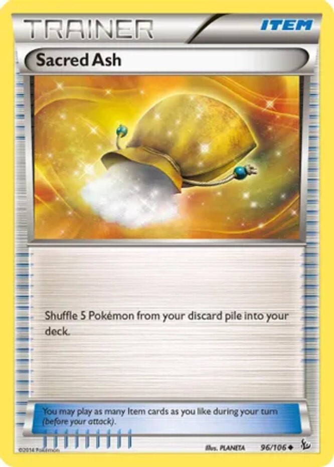 Sacred Ash - 96/106 - Uncommon (Hp) XY FlashFire -  Pokémon
