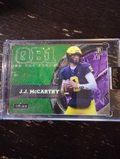 2023 Wild Card #OCW-JM2 JJ McCarthy QB1 On The Clock #/25