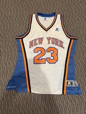 Vintage New York Knicks Marcus Camby Starter Jersey Size 46 Medium/large NBA Y2K