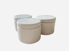 WABI WHIFFS EVE'S Ceramic white pill containers set of 3 New — photo 1