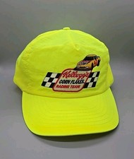 Vintage 80s Nascar Kelloggs Corn Flakes Racing Team Yellow Snapback Hat