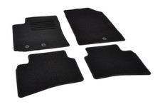 Fußmatten für Kia Stonic Vorne Befestigung Autoteppiche Schwarz Automatte