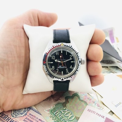   Original Wostok Amphibia U-Boot 2409 Wostok UdSSR Sowjetische Amphibie  