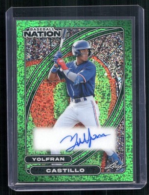 2026 Leaf Baseball Nation #BA-YC1 Yolfran Castillo Base Autographs #/5