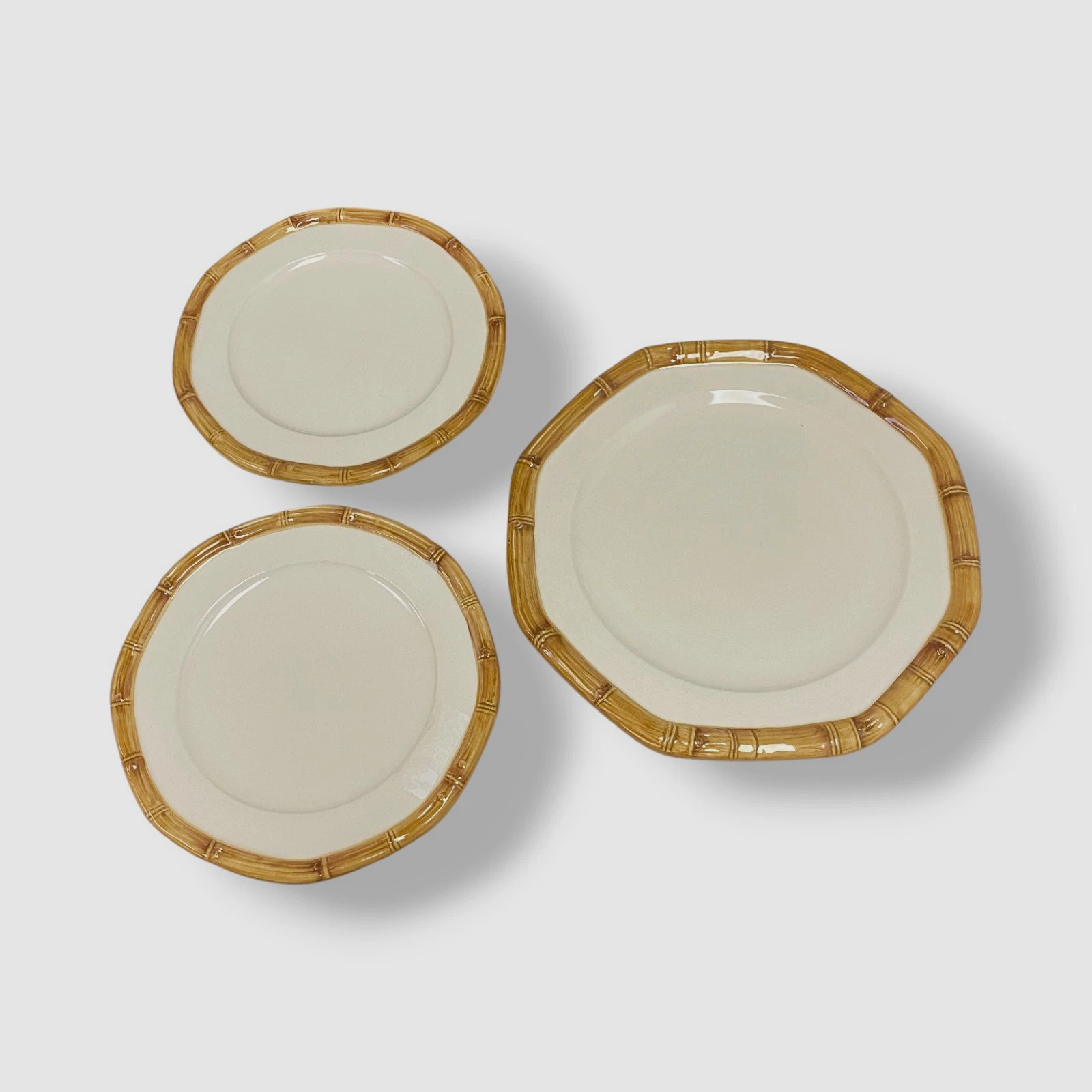 Les Ottomans Bamboo Charger Plates - Thumbnail 3
