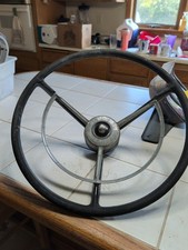 Original 1957-58 Ford Fairlane Custom Steering Wheel And Horn Ring. Original 1957-58 Ford Fairlane Custom Steering Wheel And Horn Ring.