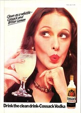 Vintage 1975 Advert for 'COSSACK' Vodka (7) Original Print Ad Ephemera