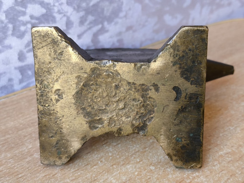 RARE RETRO ANTIQUE VINTAGE Collectible Bronze Anvil Miniature blacksmithing - Picture 19 of 21
