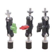 Iron Clamp Ball Head Clamp 1/4inch Male to Female Threaded For Phone Video Mount