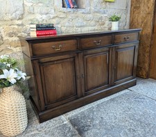 Antique Style Sideboard with Drawers - Dark Oak Effect
