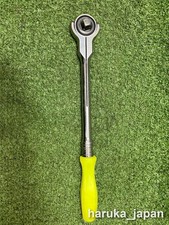 Snap-on F747a 38 Drive Swivel Head Ratchet Yellow Handle Used