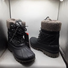 Storm By Cougar Carlisle Carlisle Boots Women's 8M Black Lace-up E172