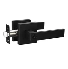 Matte Black Door Handle with Lock and Keyed Entry Door Lock/Door Lever