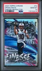 2024 Topps Chrome #F2 Drake Maye Finesse Refractor Rookie (RC) PSA 10 Gem Mint