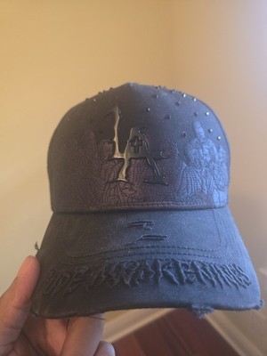 Rude Awakening Black Crystal Last Supper Snapback Hat New Condition