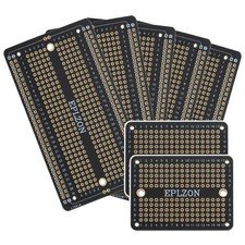 Solderable Breadboard PCB Board Gold Plated DIY 3.5x2.05 In 5 Pack 2 Mini