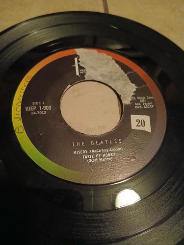  Beatles Souvenir Of Their Visit To America Vee Jay Misery/Anna VJEP 1 -903  45 - Picture 6 of 6