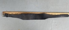 Vintage Black Leather Motorcycle Kidney Belt Unbranded