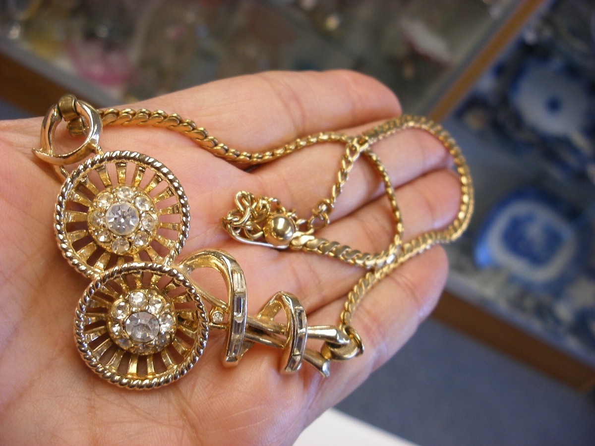 Vintage Art Deco Style Rhinestone Necklace #A204 | eBay