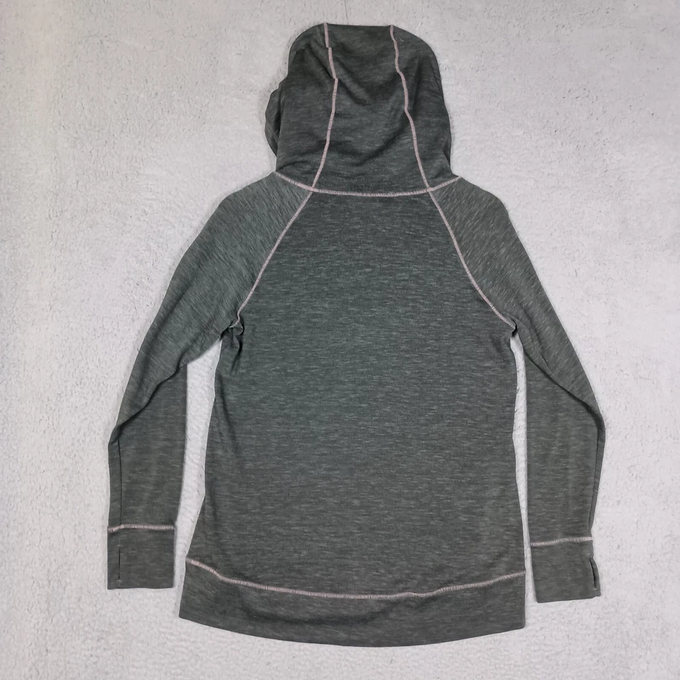 Sudadera con Capucha Athleta Para Mujer Mediana Verde Tinte Espacial Elastizada Agujeros para los Pulgares Pullover Activo Foto 2 de 4