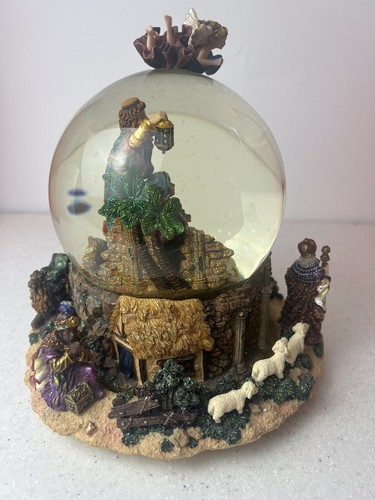 Christopher Radko Holy Family Musical Motion Snow Globe In Box Vintage Works - Picture 10 of 19