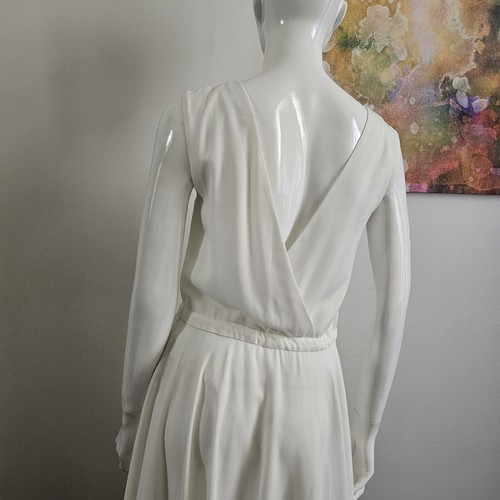 Maje Rushane White Dress Size S - Picture 11 of 14