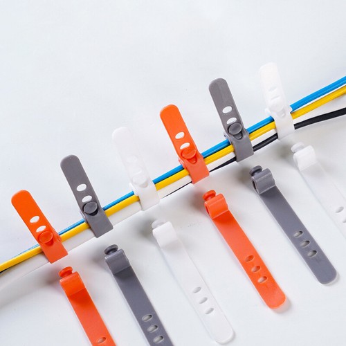10Pcs Cable Organizer Earphone Cable Clip Charger Cord Winder Line Winder Strap - Zdjęcie 6 z 10