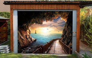 Details About 3d Sea Cave 88 Garage Door Murals Wall Print Decal Wall Deco Aj Wallpaper Au