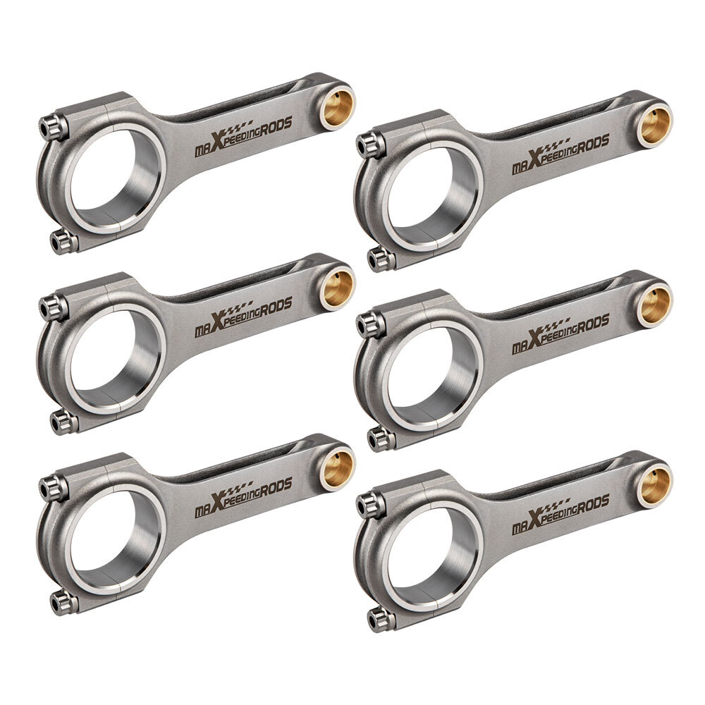 Racing H Beam EN24 4340 Connecting Rods For Audi 3.0T B7 A4 B8 Q7 C6 A6 D3 A8