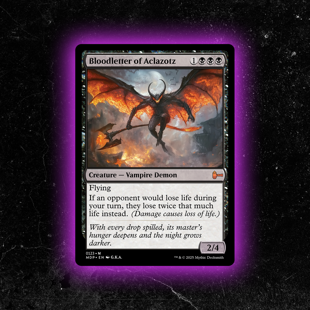 Bloodletter of Aclazotz - Custom Magic: The Gathering Card - High