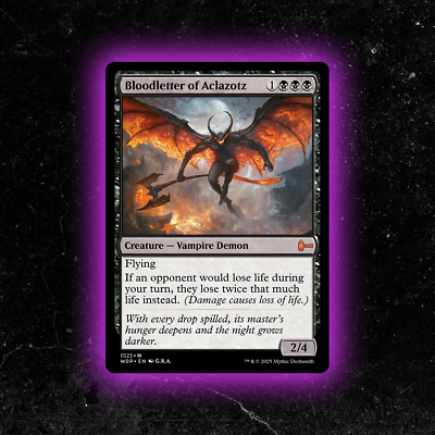Bloodletter of Aclazotz - Custom Magic: The Gathering Card - High