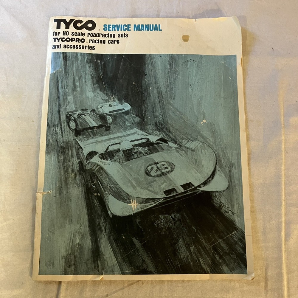 Vintage Tyco TycoPro Racing Cars Service Manual HO Scale Free Shipping!