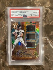 2020 Gold Standard Trevor Lawrence Rookie 3 Patch RPA Auto /75 PSA 9 Pop1