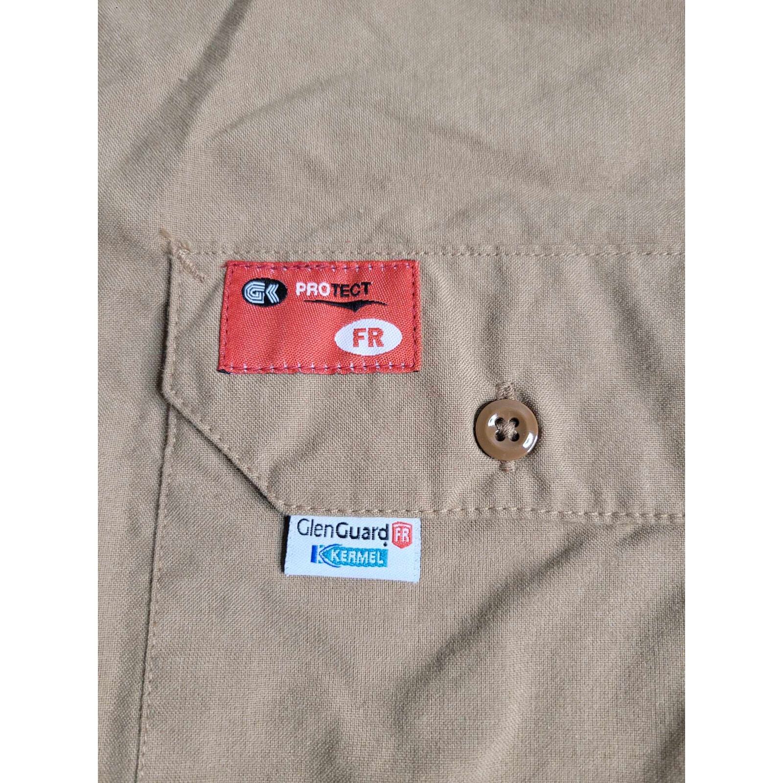 ProTect Flame Resistant LS Button Down Khaki Medi… - image 3