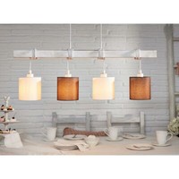 Licht-Trend HäNgeleuchte Sorocaba 4-Flg. Weiß-Patina, Braun