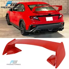 Fits 22-24 Subaru WRX 15 STI Style ABS Trunk Spoiler Painted #DCK Ignition Red