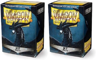 5x Dragon Shield Standard Sleeves - Matte Jet