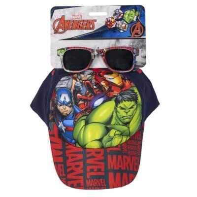 Casquette Ensemble De Lunettes De Soleil Avengers NOIR - 53 CM | ENFANT CERDÀ - Photo 1/4
