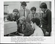 1983 Press Photo School students and teacher use Word Processor in class.