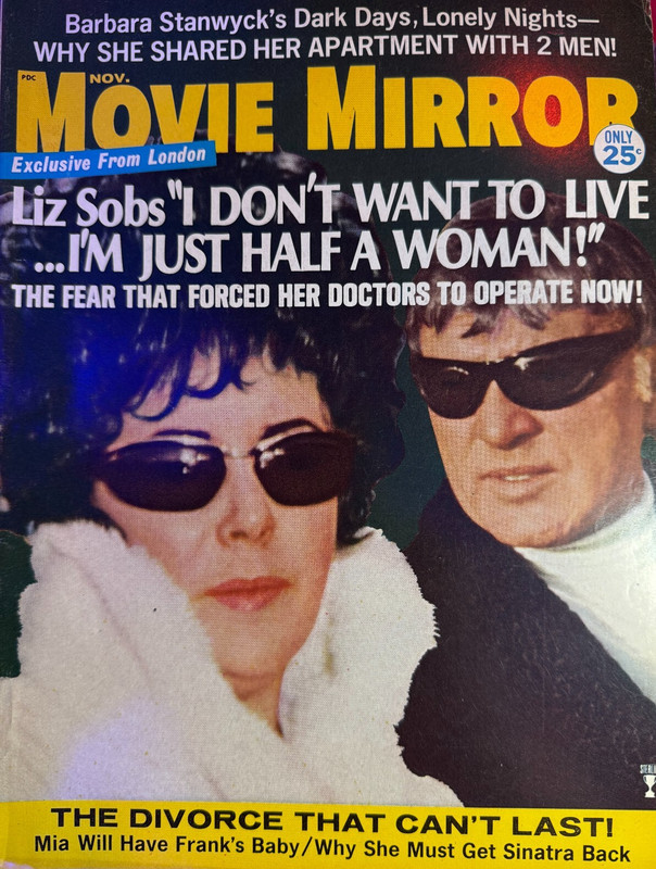 Movie Mirror magazine 11/68  Mia Farrow, David Hemmings, Patty Duke