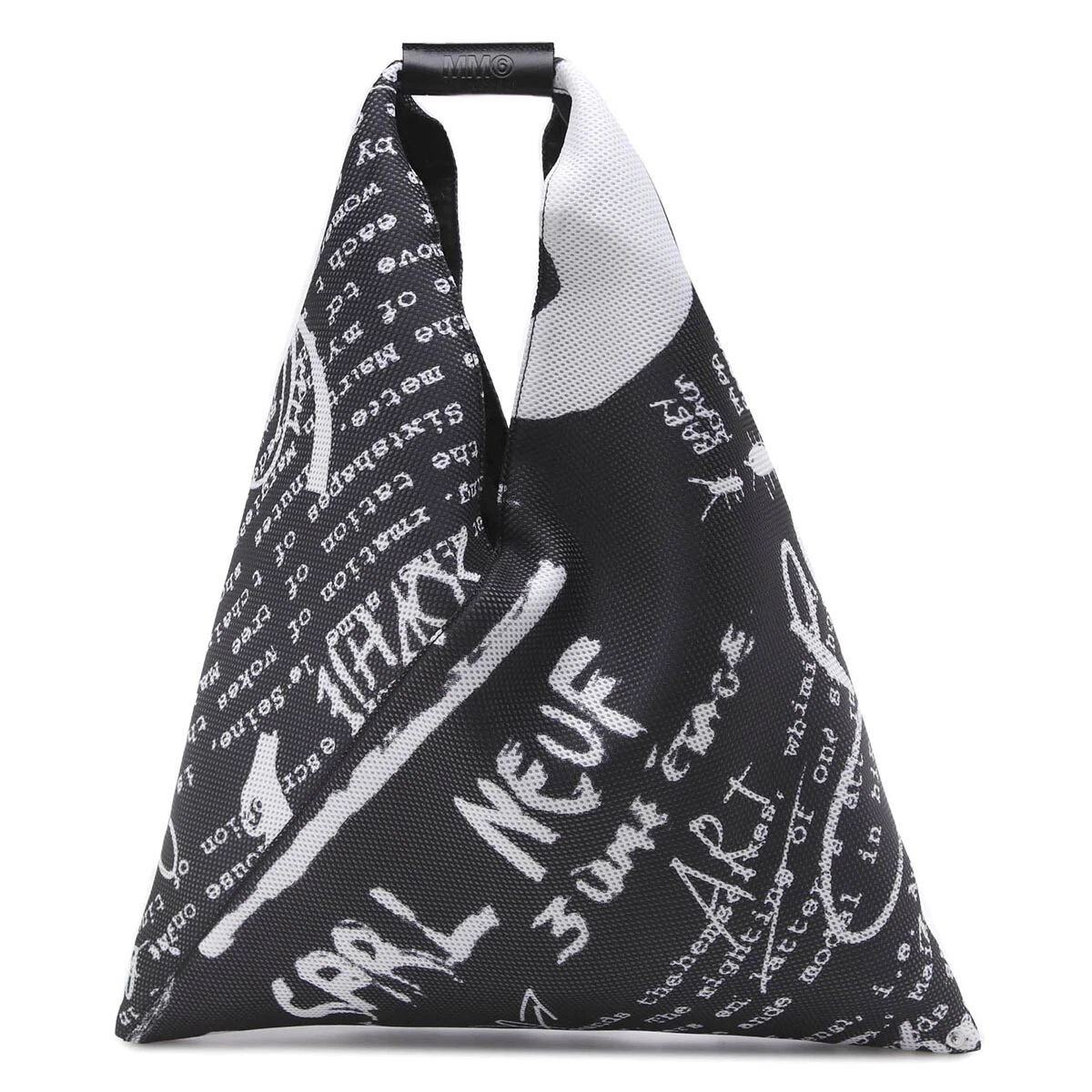 MM6 Maison Margiela Triangle Tote Bag Japanese Black Preowned F/S
