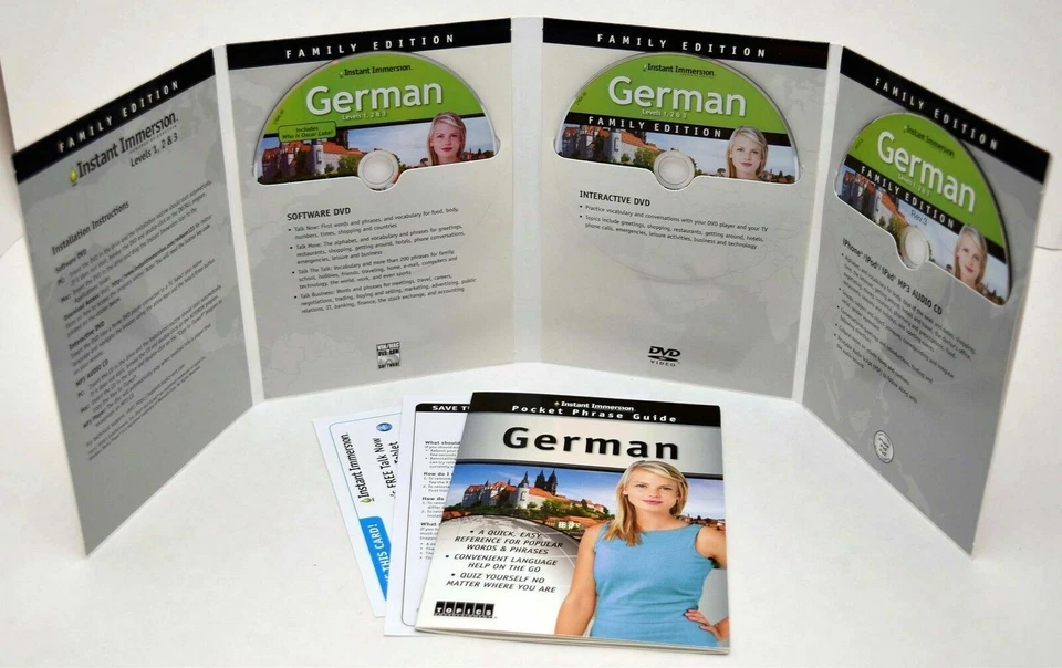 NEW Instant Immersion Family Edition Deluxe German Levels 1 2 3 PC/Mac/Tablet - Image 4 of 4