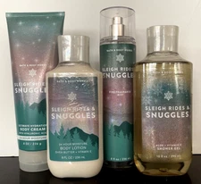 Bath & Body Works SLEIGH RIDES & SNUGGLES Mist- Body Cream -Lotion- Shower Gel