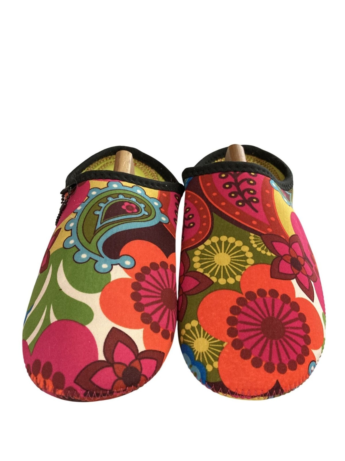 SAOLA Pantofole da interno French Bull donna taglia large (8 10) suola antiscivolo floreale