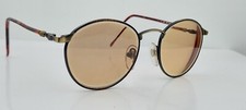 Vintage Boulevard Boutique Brown Gold Oval Sunglasses FRAMES ONLY Korea