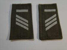 Bundeswehr Rangabzeichen  Heer   Haupt-Gefreiter  UA  weiß  in oliv  mit klett